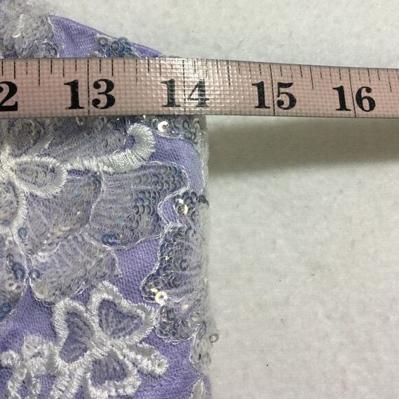 GIRL'S PARTY DRESS SZ 10-11 Y pink purple tulle sequin embroidered NEW 0b2 - Picture 6 of 7